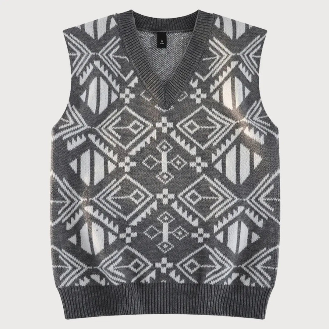 Akademische Retro-Strickweste