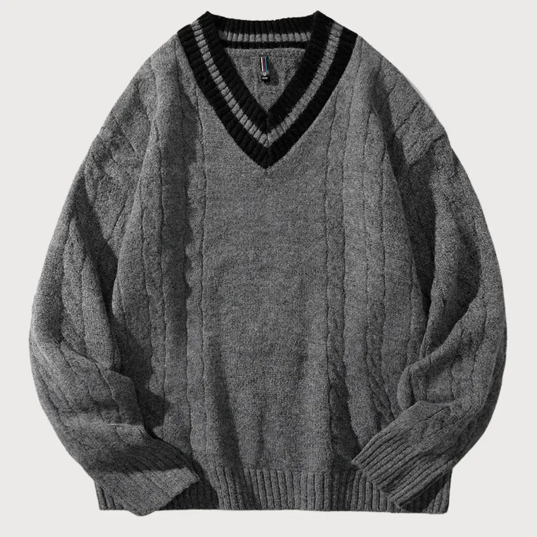Exklusiver Pullover mit V-Ausschnitt