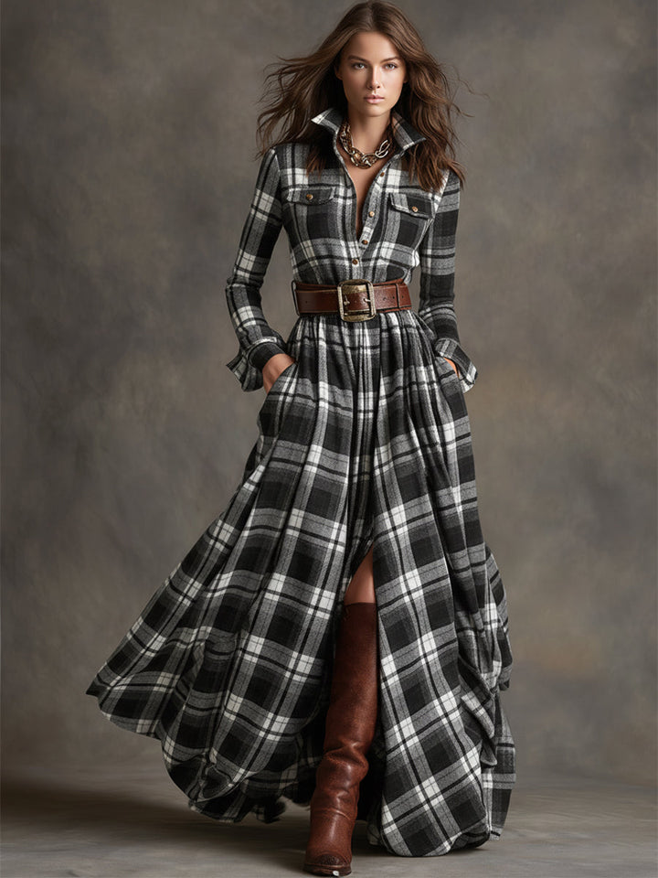 Giulietta - Maxikleid mit Karomuster