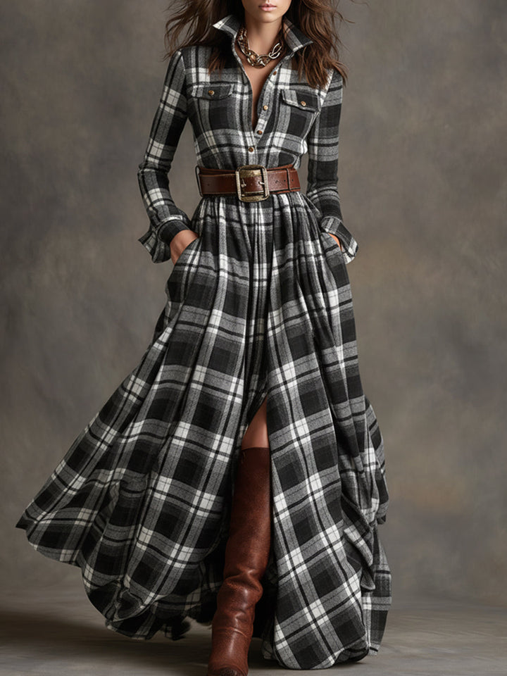 Giulietta - Maxikleid mit Karomuster
