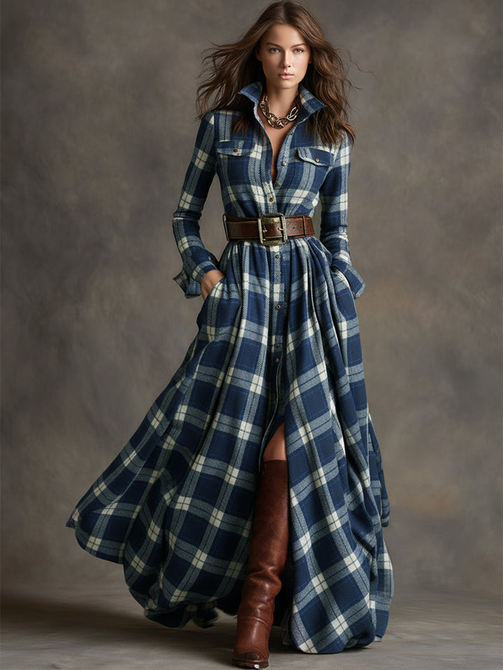 Giulietta - Maxikleid mit Karomuster