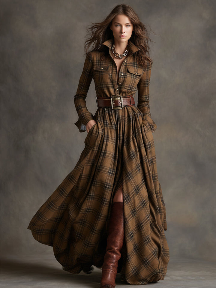 Giulietta - Maxikleid mit Karomuster