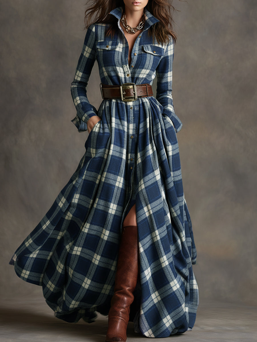 Giulietta - Maxikleid mit Karomuster