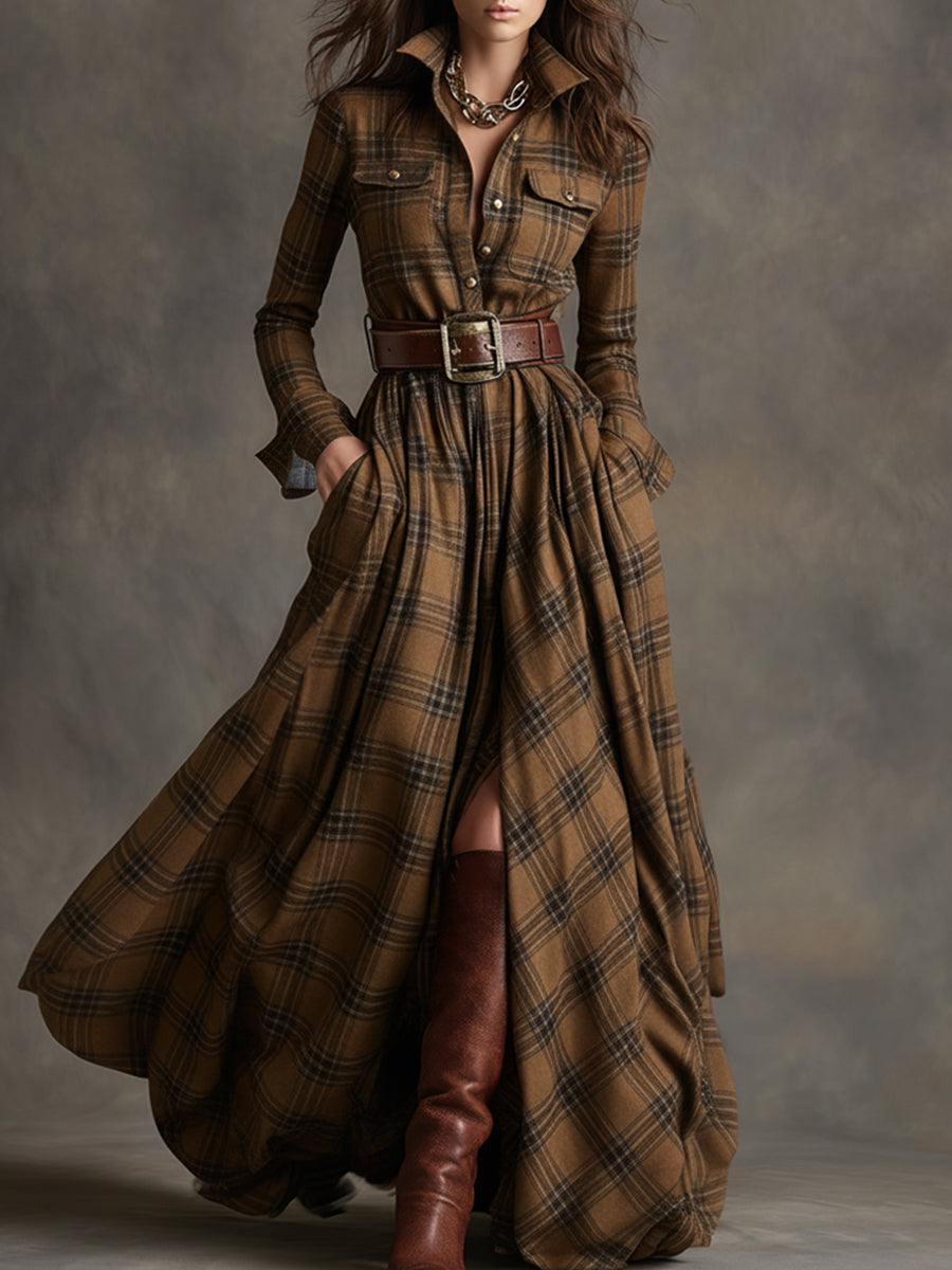 Giulietta - Maxikleid mit Karomuster