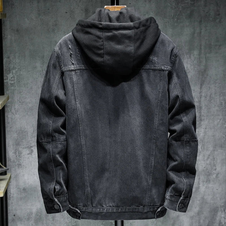 Isaac™  Gefütterte Jeansjacke mit Kapuze