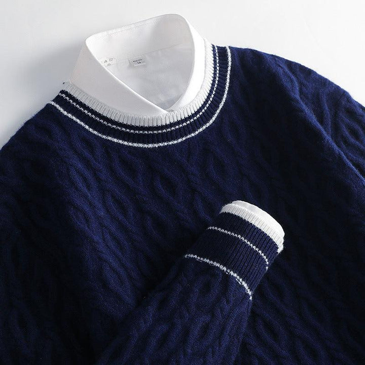 Herren Pullover aus reiner Wolle