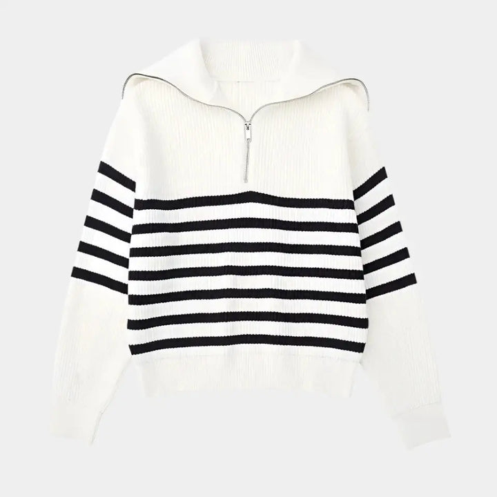 Lässiger Pullover mit Reissverschluss