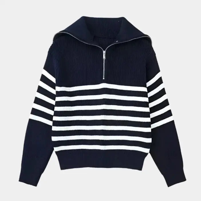 Lässiger Pullover mit Reissverschluss