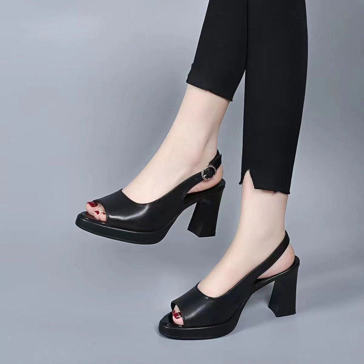 Mélanie - Atmungsaktive Leder High Heels!