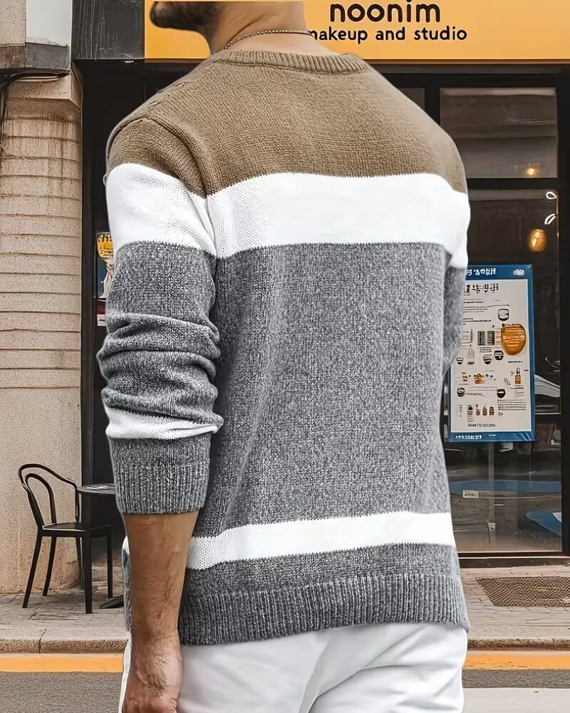 Kevin™ Bequemer Rundhals Strickpullover