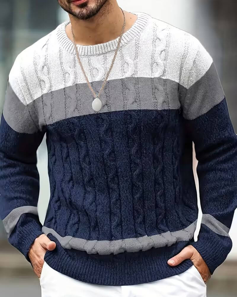 Kevin™ Bequemer Rundhals Strickpullover