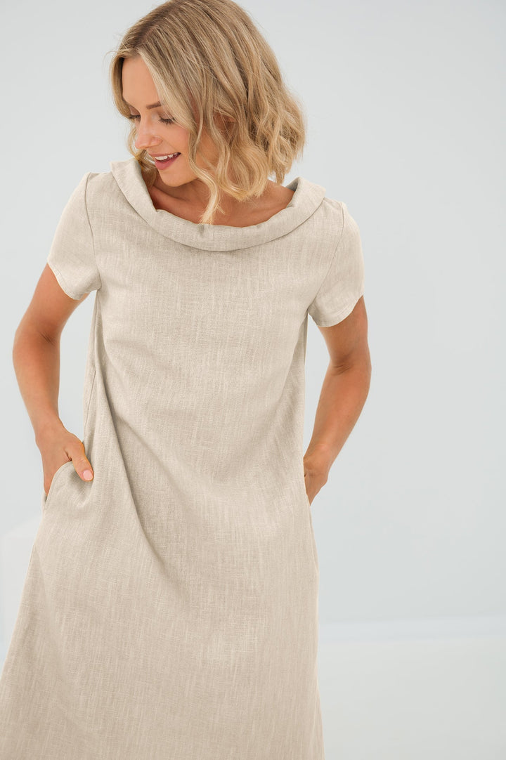 ANIKA - Schlichtes Leinenkleid