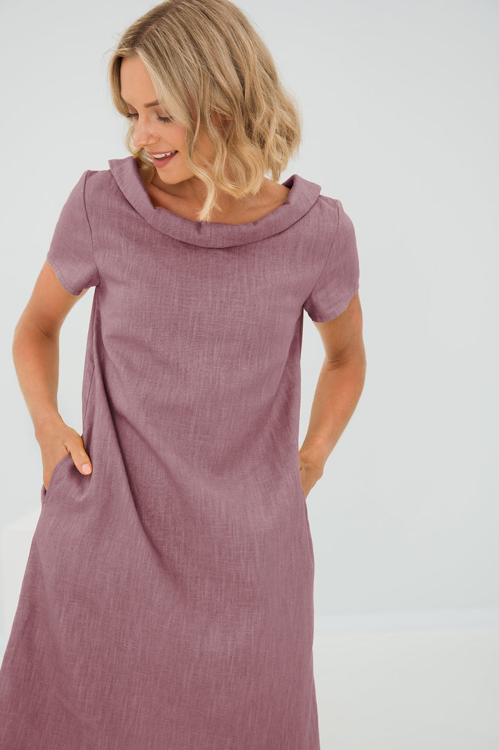 ANIKA - Schlichtes Leinenkleid