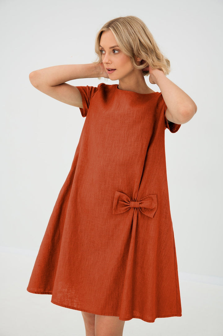 CELINA - Leinenkleid