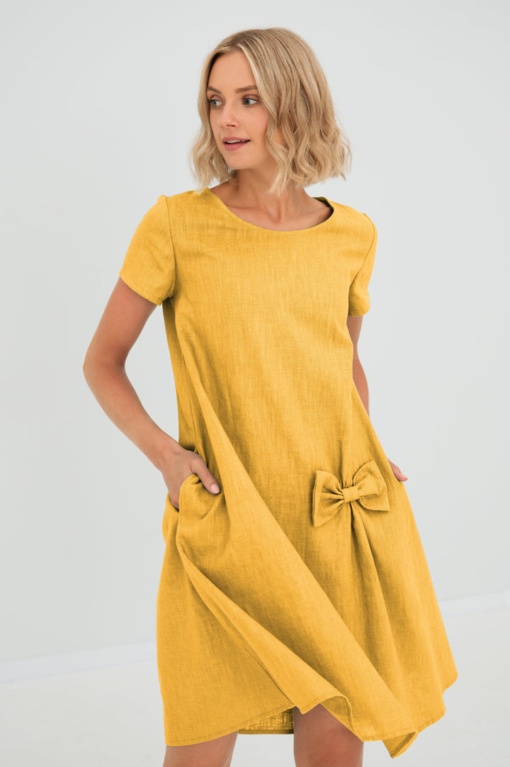 CELINA - Leinenkleid