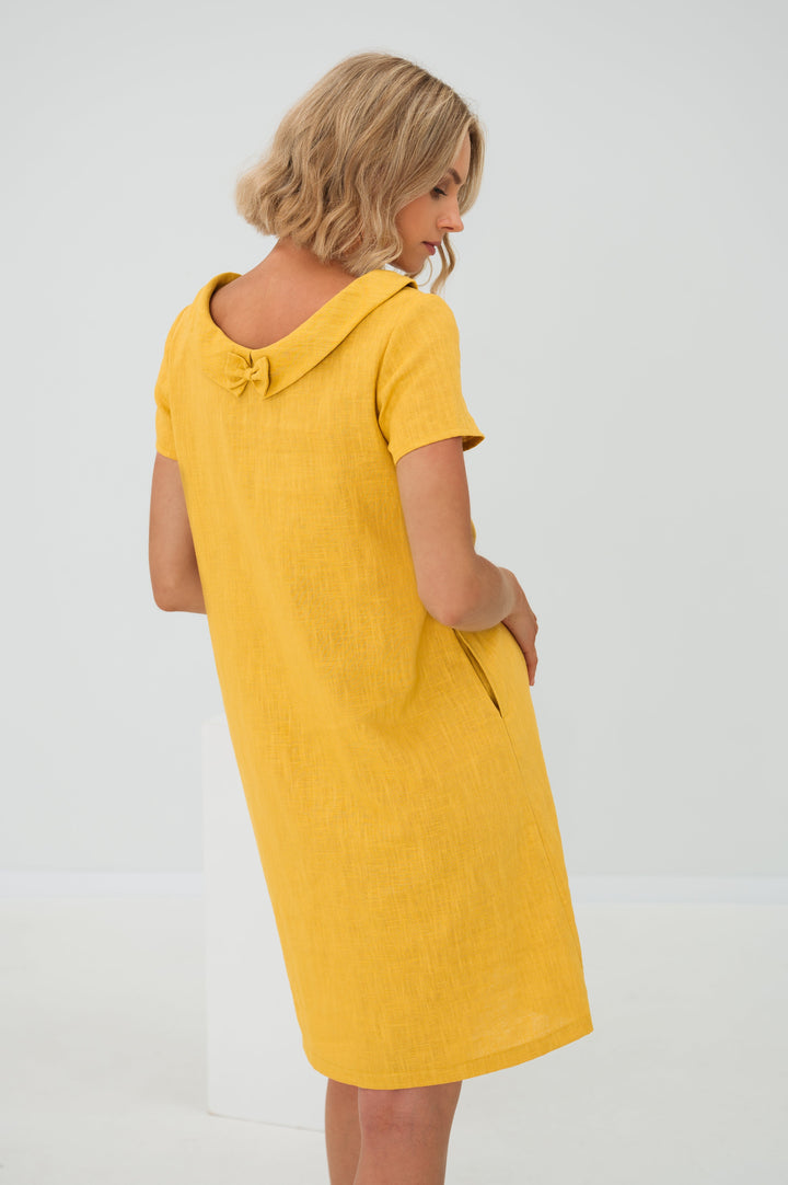 ANIKA - Schlichtes Leinenkleid