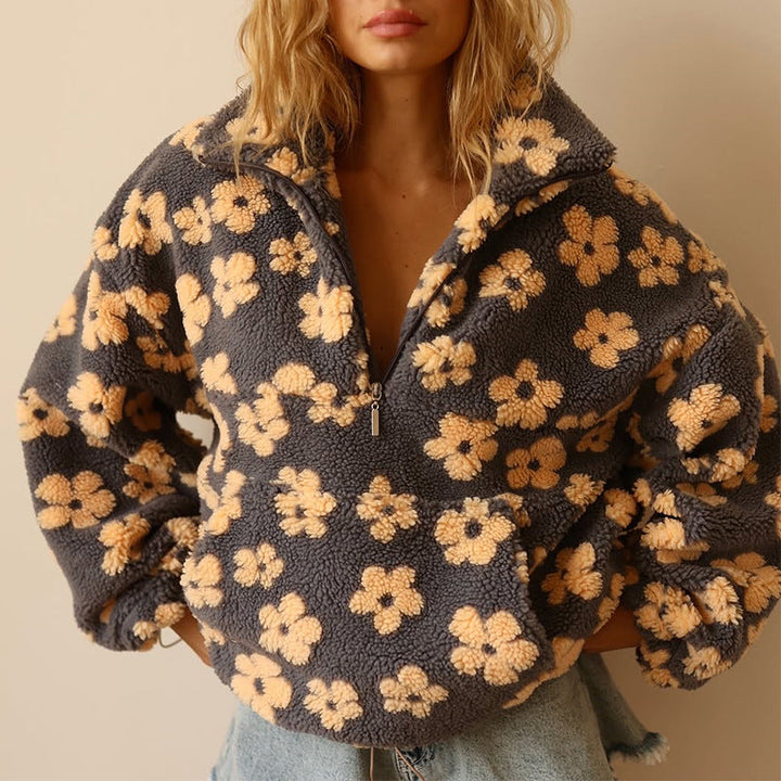 Azelma™ Langärmeliger Vlies Pullover