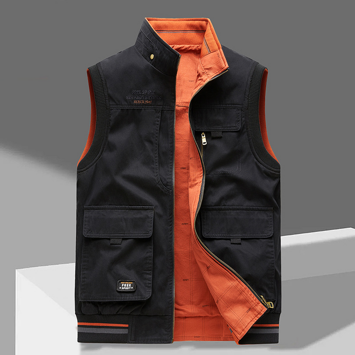 Crispin – Ärmellose Weste Mit Mehreren Taschen