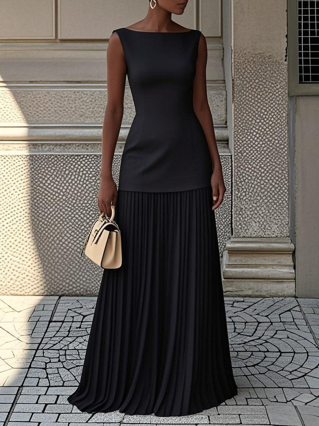 Leonie - Maxikleid mit Falten