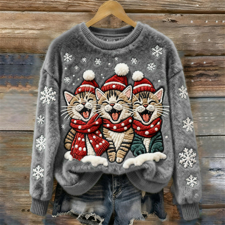 Lilith - Weihnachtlicher Katzenpullover
