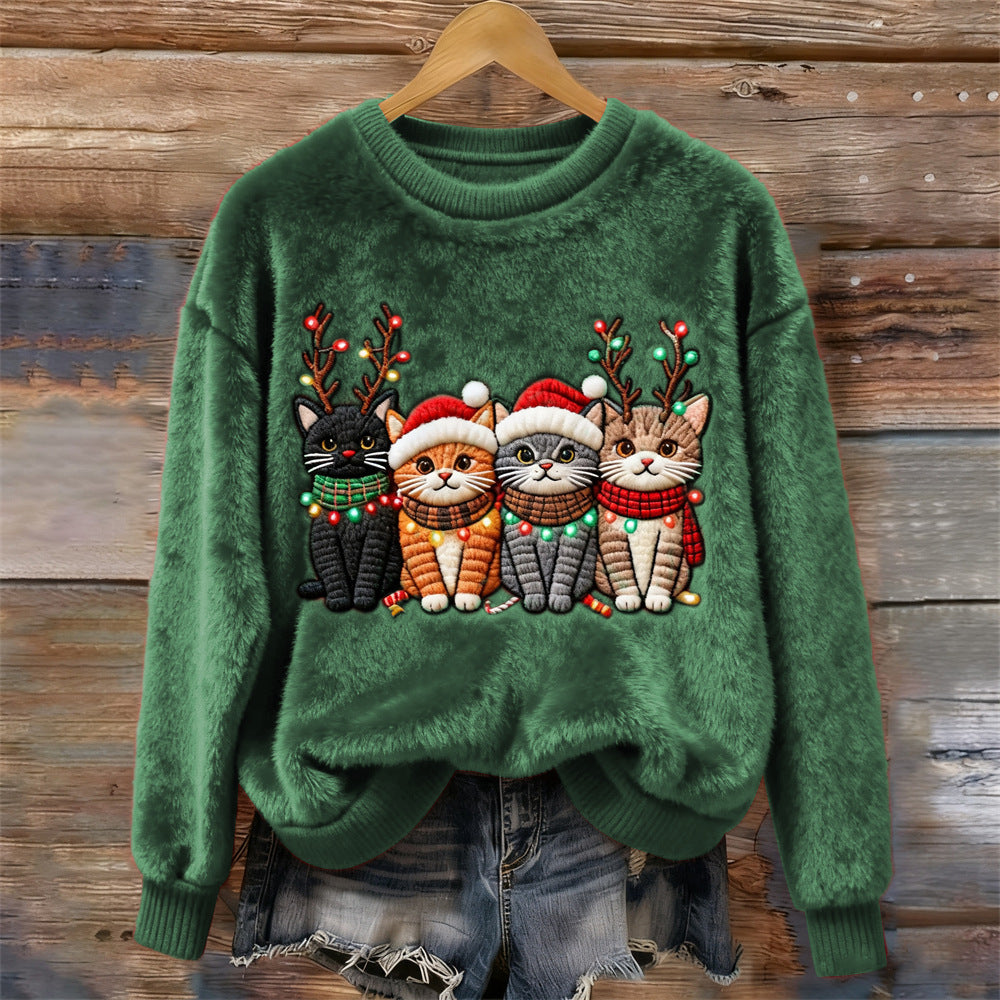 Noelle - Weihnachtlicher Katzenpullover