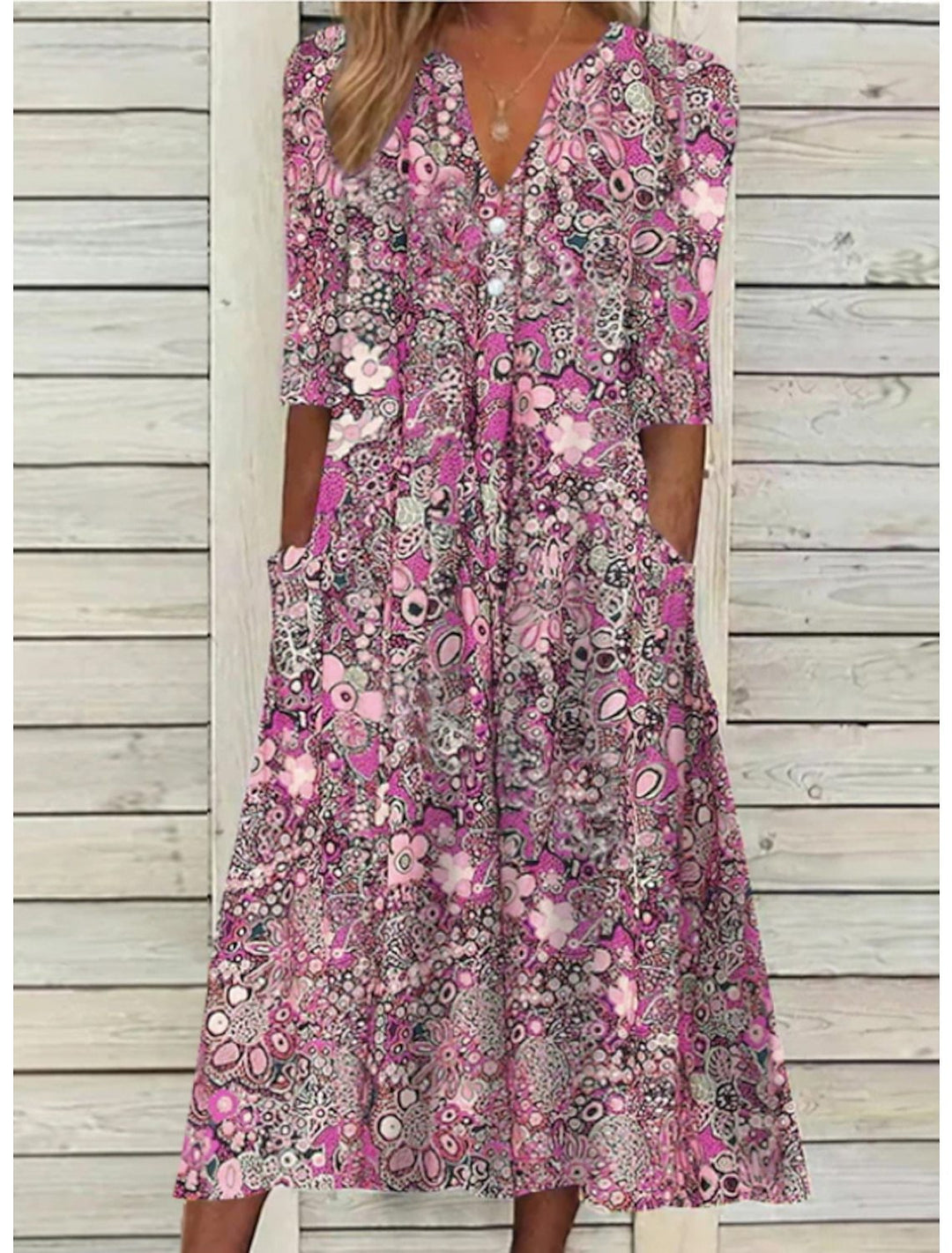 MELINA -  Elegantes Sommerkleid