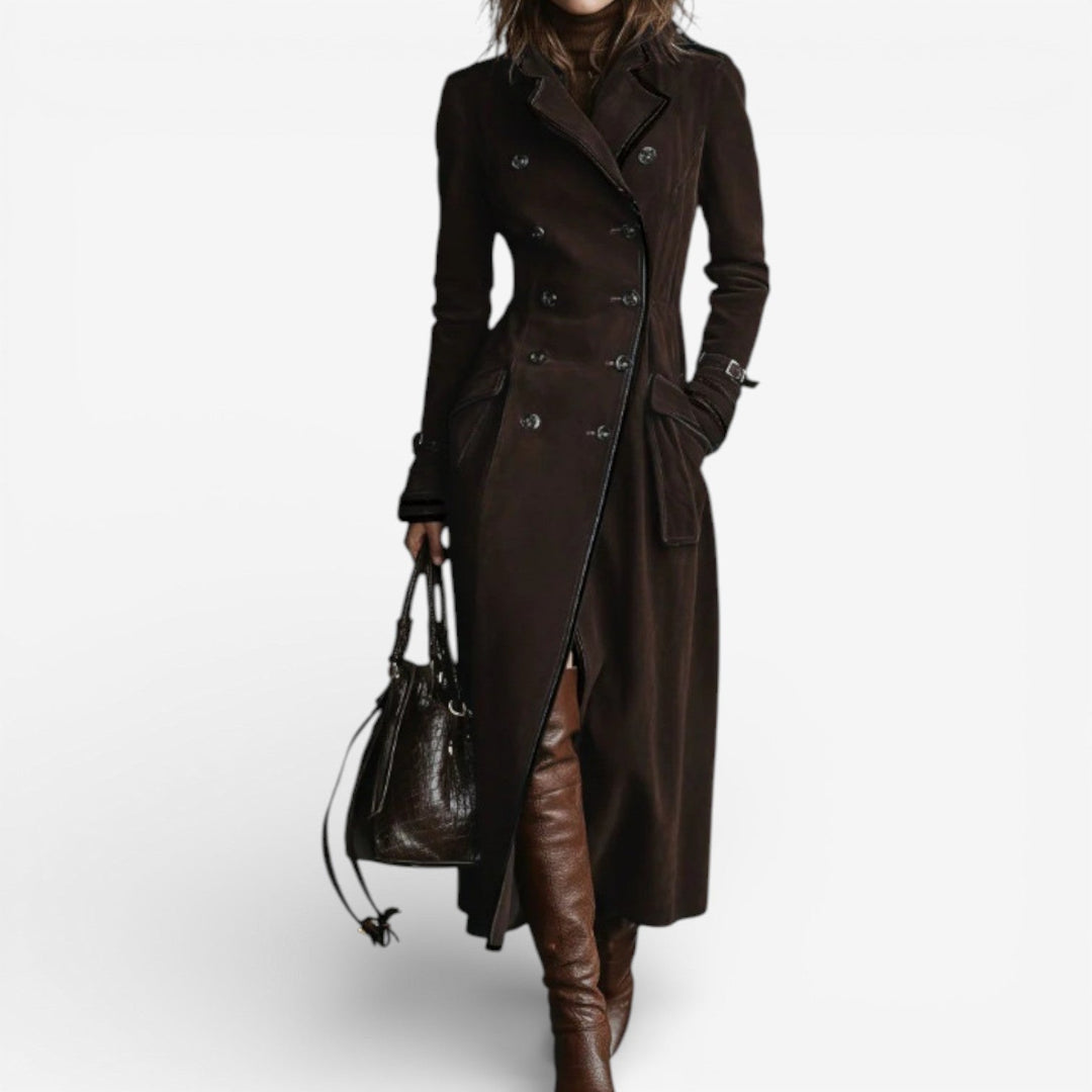 Nathalie - Trenchcoat aus Wildleder-Optik