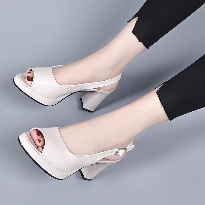 Mélanie - Atmungsaktive Leder High Heels!