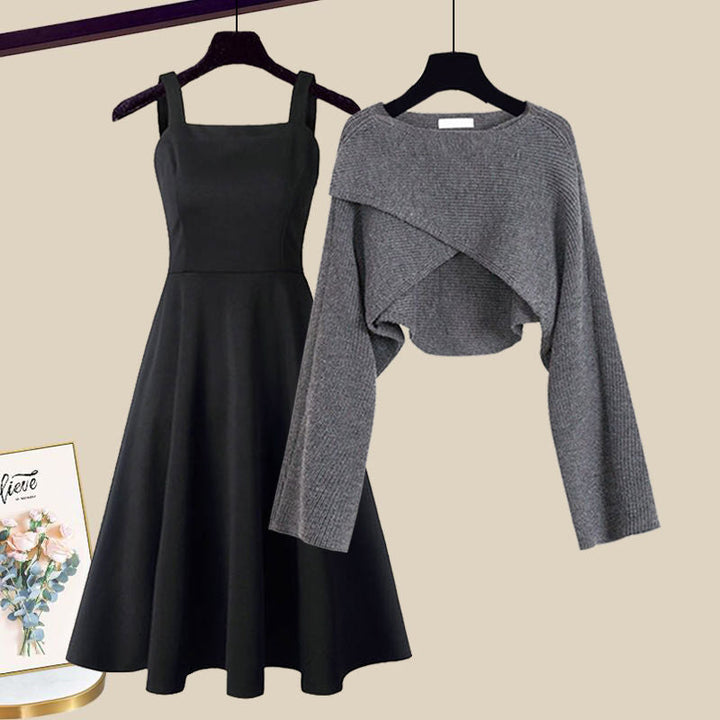 Alessia - Elegantes Strickkleid-Set