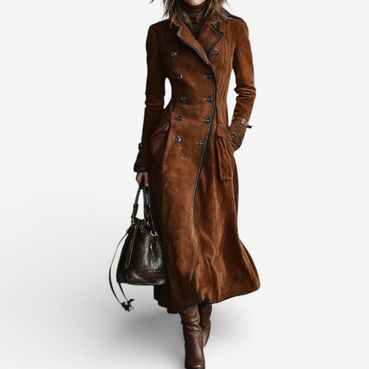 Nathalie - Trenchcoat aus Wildleder-Optik