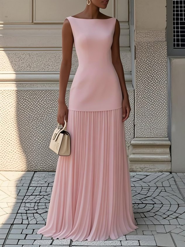 Leonie - Maxikleid mit Falten