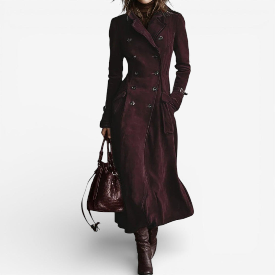 Nathalie - Trenchcoat aus Wildleder-Optik