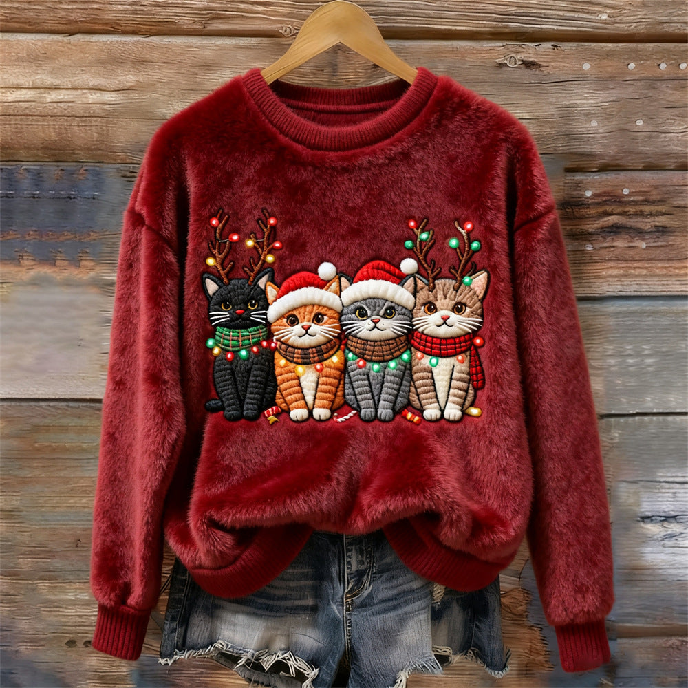 Noelle - Weihnachtlicher Katzenpullover