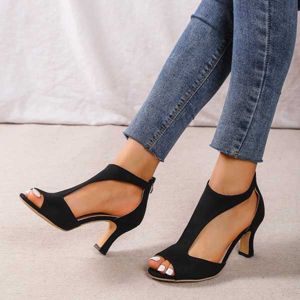 Zoe - Orthopädische Sandalen mit Absatz