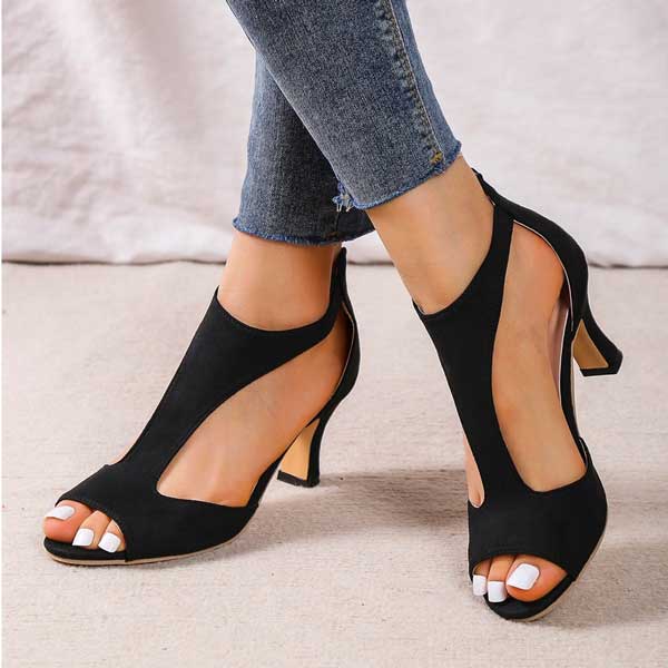 Zoe - Orthopädische Sandalen mit Absatz