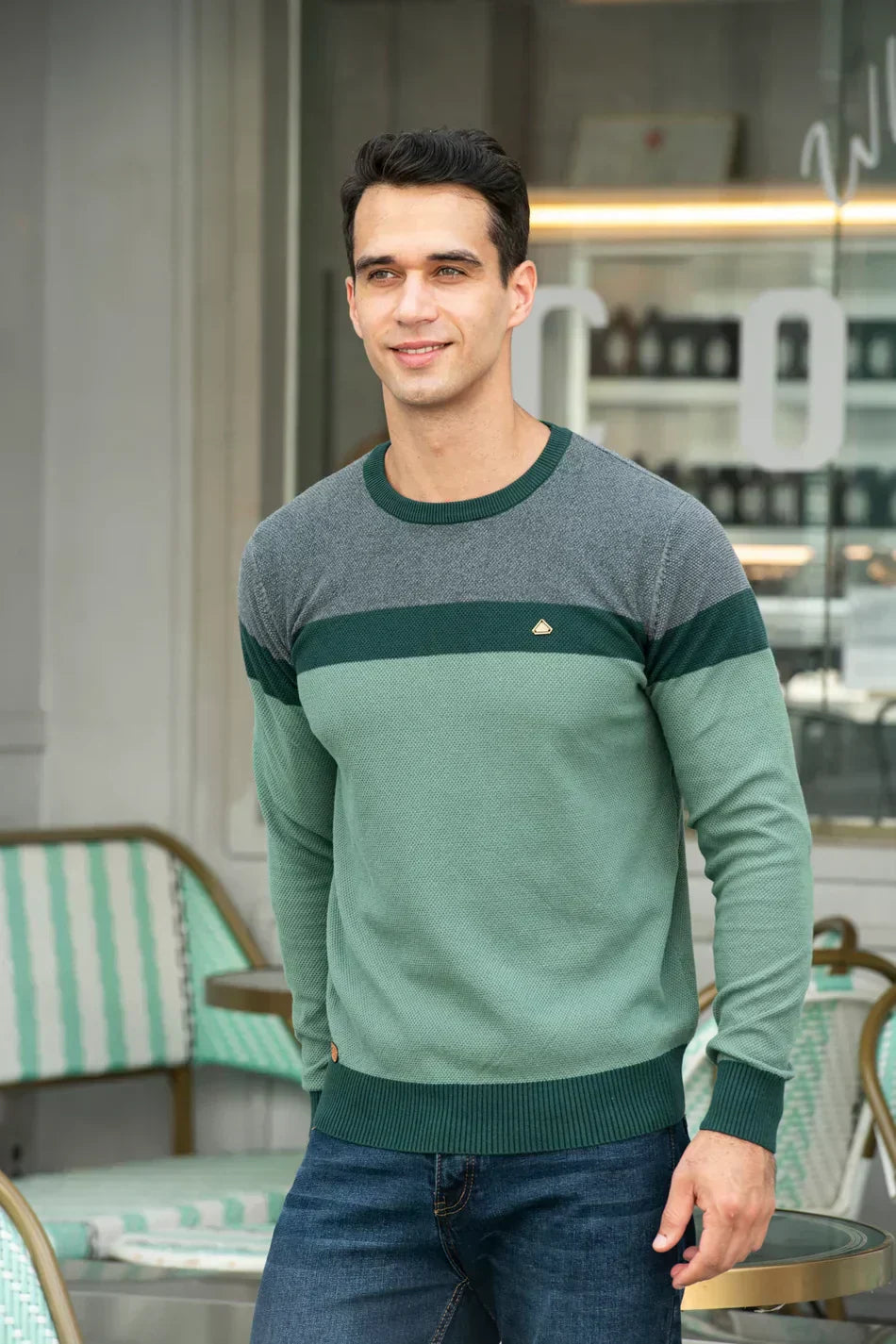 Norwin Langarm Herren Pullover