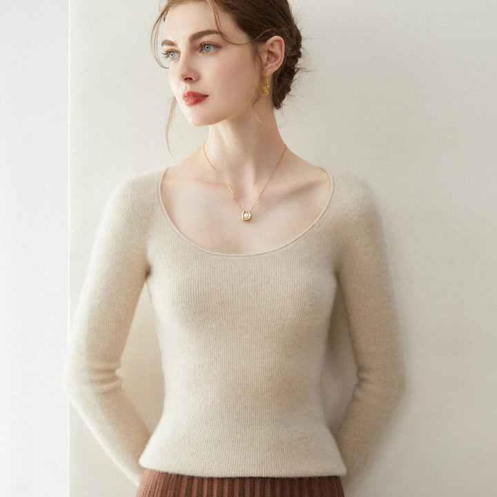 Eleganter Damen Wollpullover