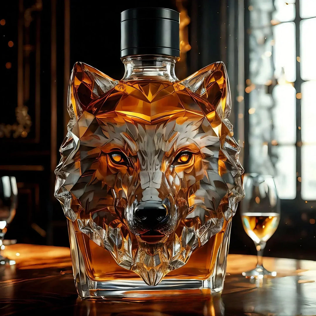 Wolfkopf Whiskeyflasche - Limitierte Auflage