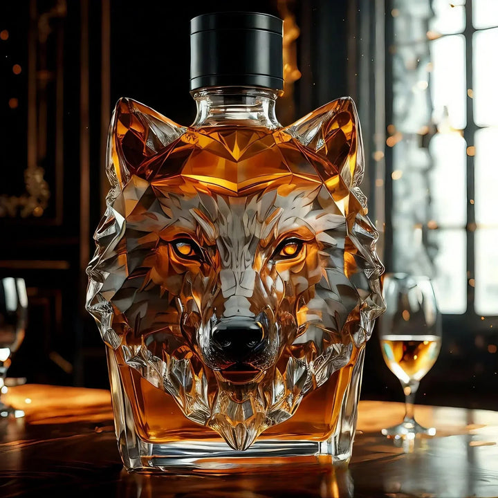 Wolfkopf Whiskeyflasche - Limitierte Auflage
