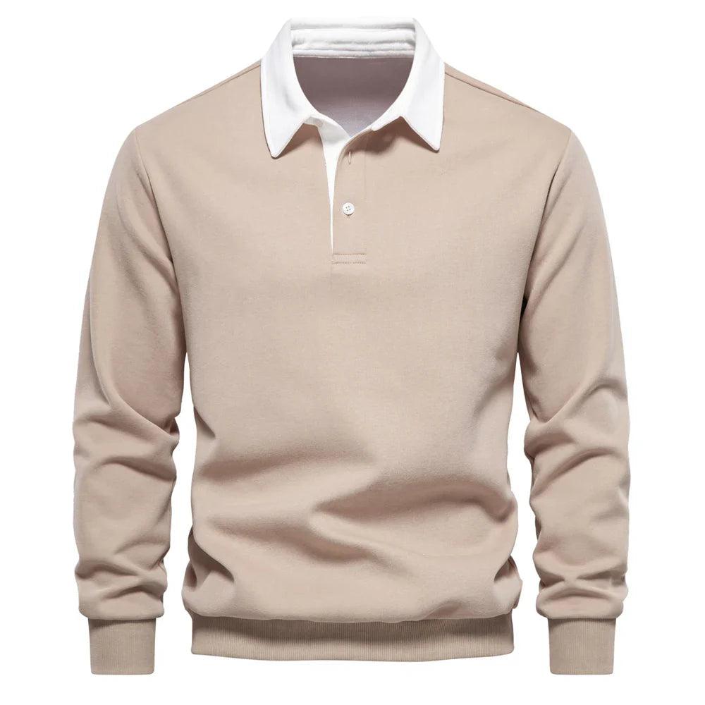 Weston - Luxuriöses Langarm-Polo