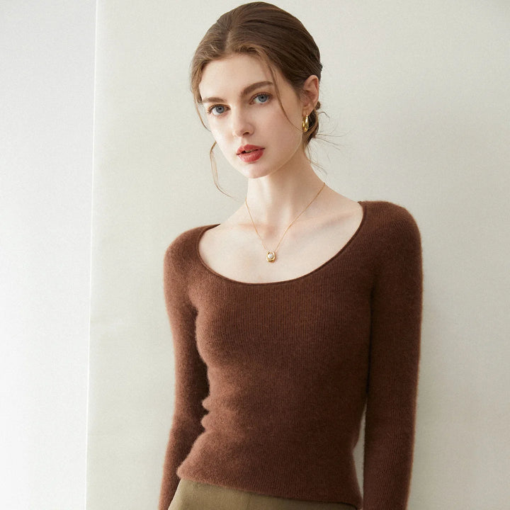 Eleganter Damen Wollpullover