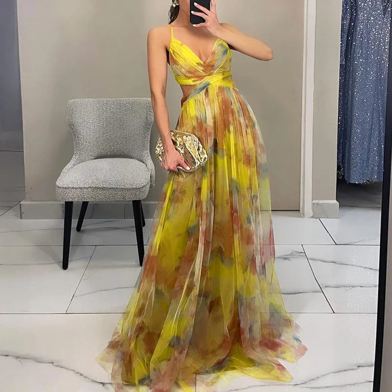 Giselle - Zauberhaftes Maxikleid mit Floralprint