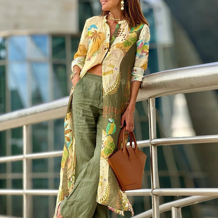 JULE – Elegantes, koordiniertes Leinen-Ensemble
