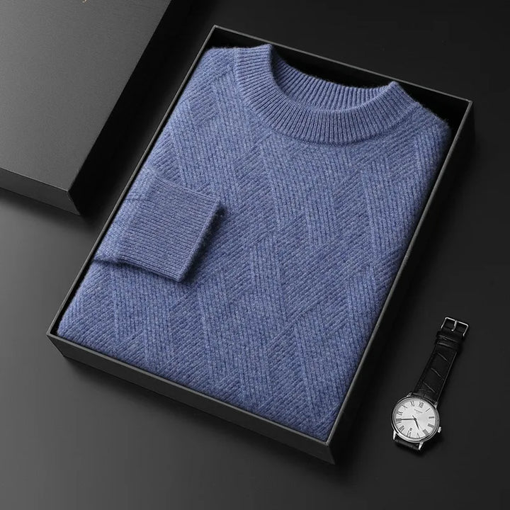 Herren Kaschmir-Mix Pullover warm und modern