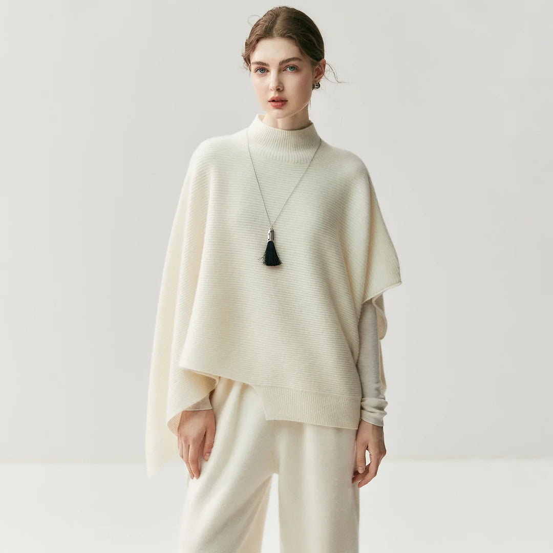 Stadtlinie Damen Kaschmir-Mix Poncho