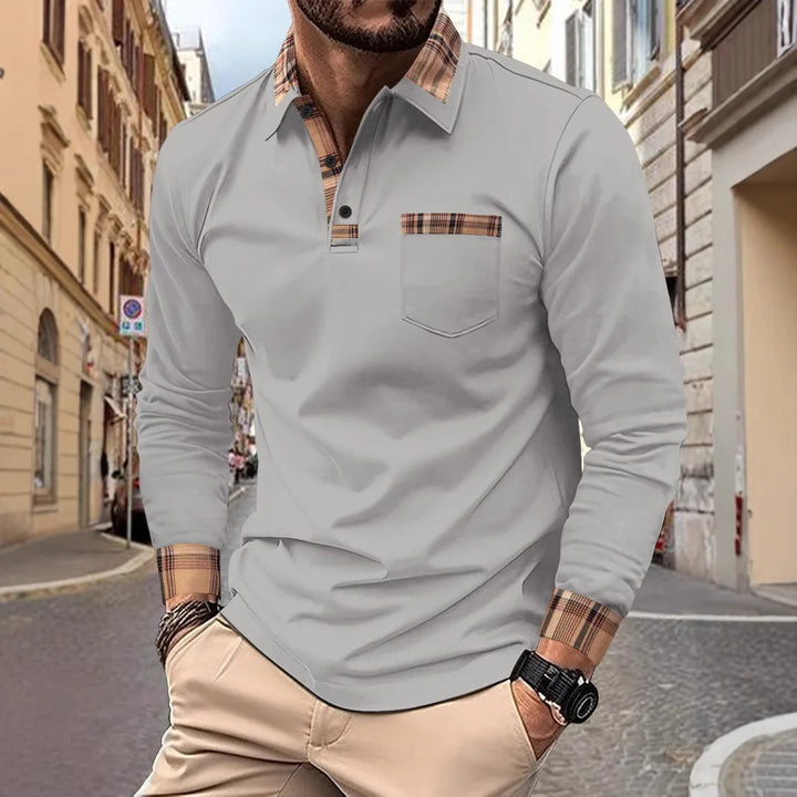 Kilian - Polo mit kariertem Reverskragen