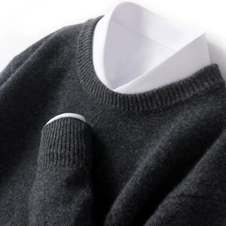 Herren Wollpullover weich und flauschig