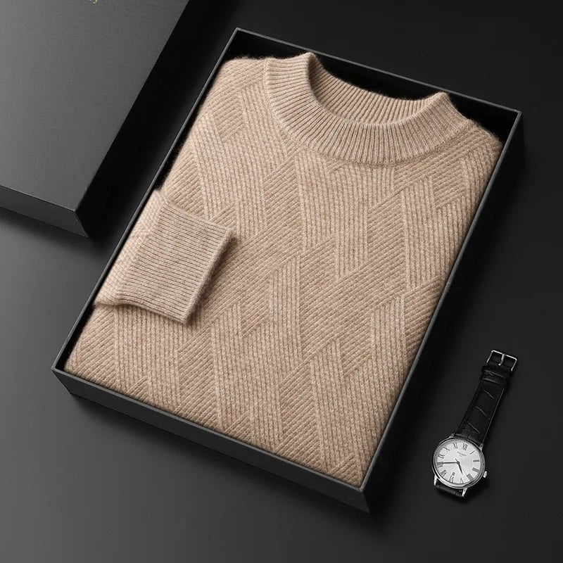 Herren Kaschmir-Mix Pullover warm und modern