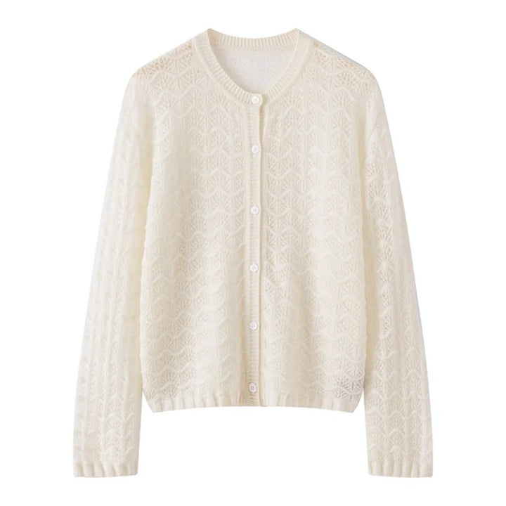 Kaschmir Damen Strickjacke offen, edel für Herbst und Winter