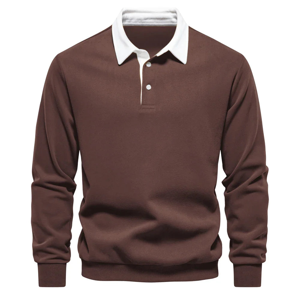 Weston - Luxuriöses Langarm-Polo